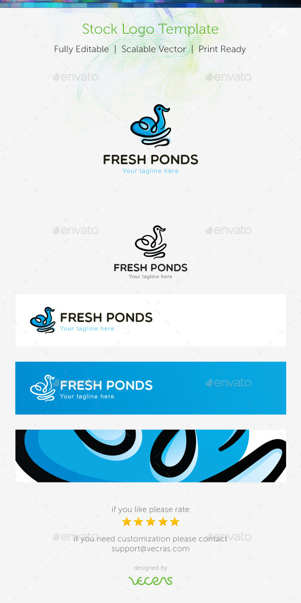 Fresh Ponds Stock Logo Template - Animals Logo Templates