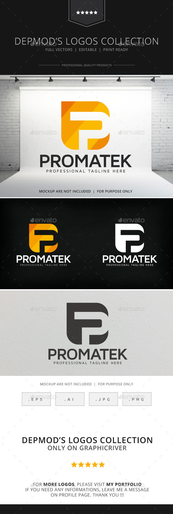 Promatek Logo - Letters Logo Templates