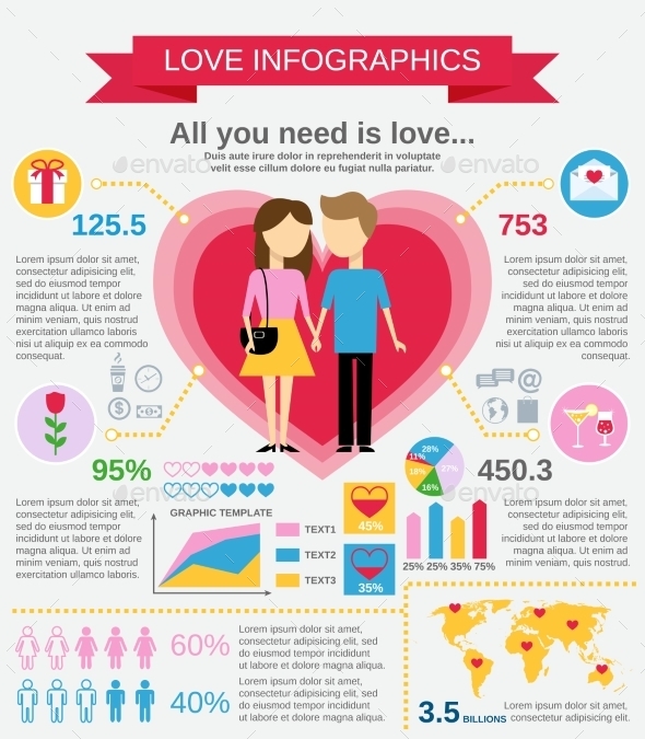 Love Infographic Set