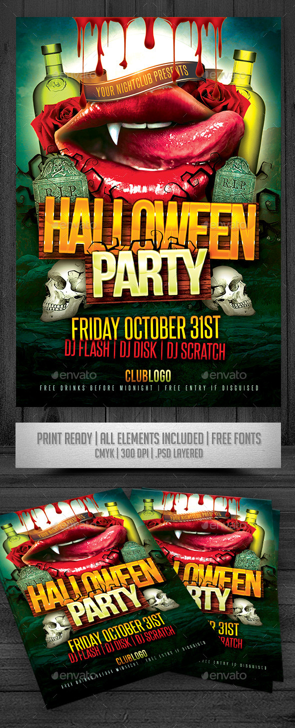 Halloween Party Flyer - Events Flyers