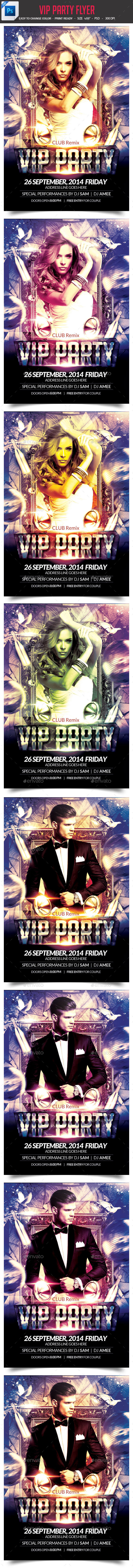 VIP Party Flyer - Clubs & Parties Events