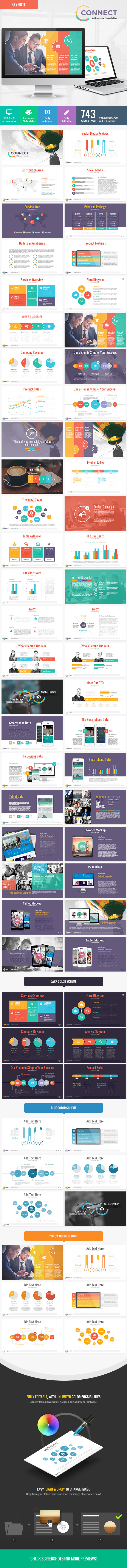 Connect - Modern Keynote Template - Keynote Templates Presentation Templates