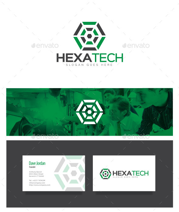 Hexa Tech - Technology Logo - Abstract Logo Templates