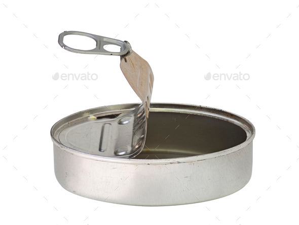 empty tin can - Stock Photo - Images