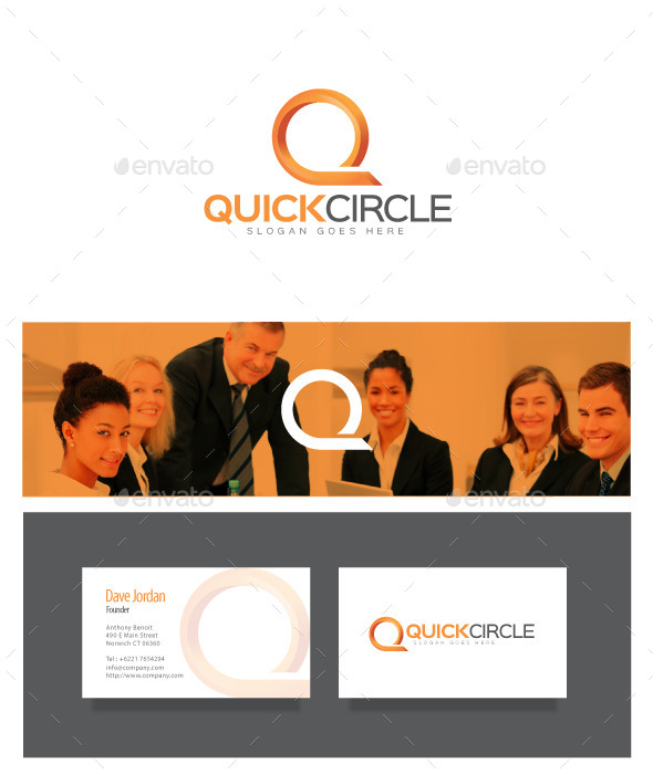 Quick Circle - Letter Q Logo - Letters Logo Templates