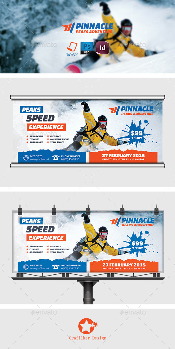 Adventure Billboard Templates - Signage Print Templates
