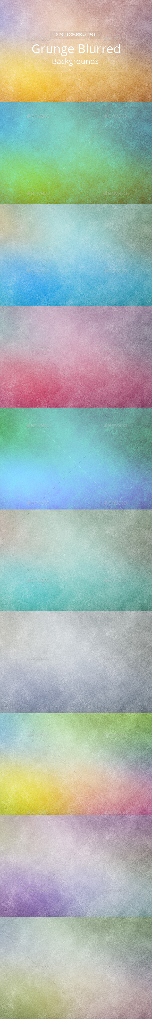 10 Grunge Blurred Backgrounds - Miscellaneous Backgrounds