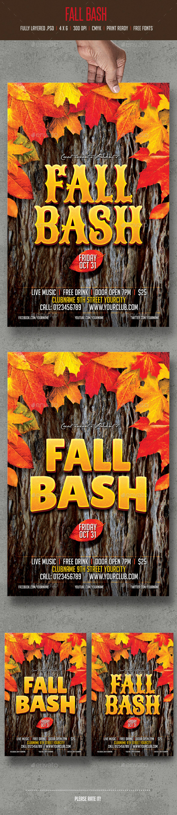 Fall Bash - Events Flyers