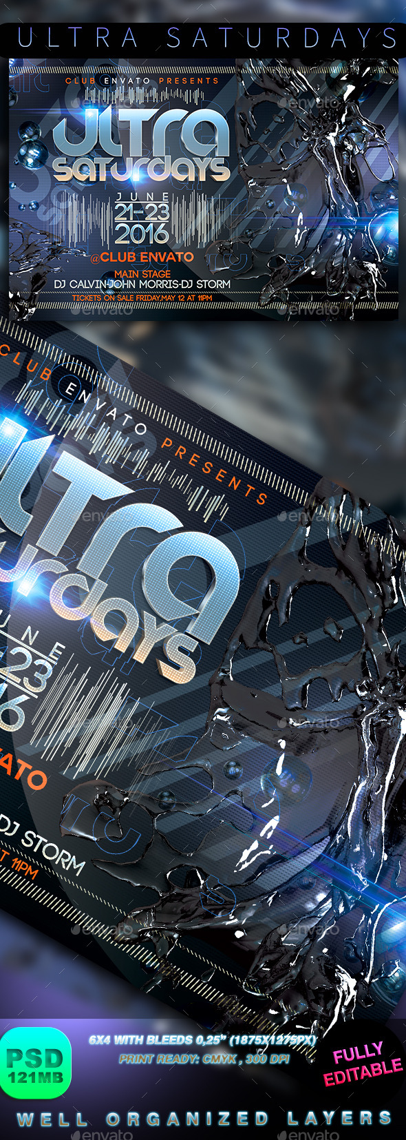 Ultra Saturdays - Events Flyers