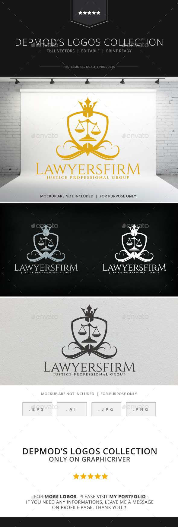 Lawyers Firm Logo - Crests Logo Templates