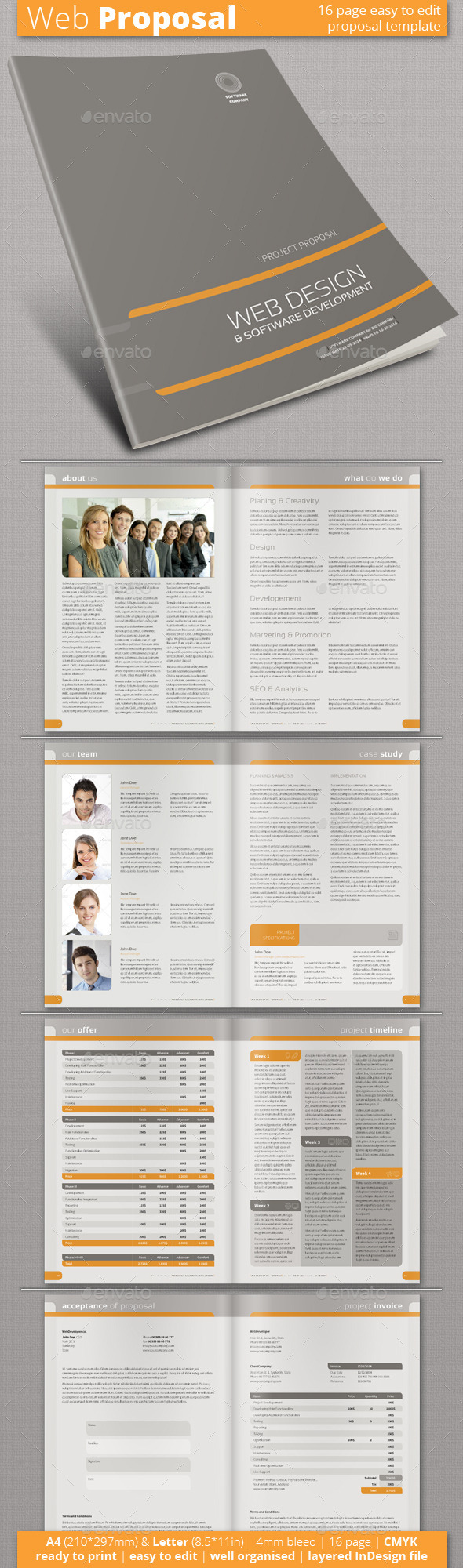 Project Proposal (Vol 3) - Proposals & Invoices Stationery