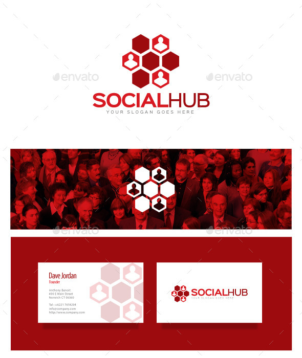 Social Hub Logo - Symbols Logo Templates