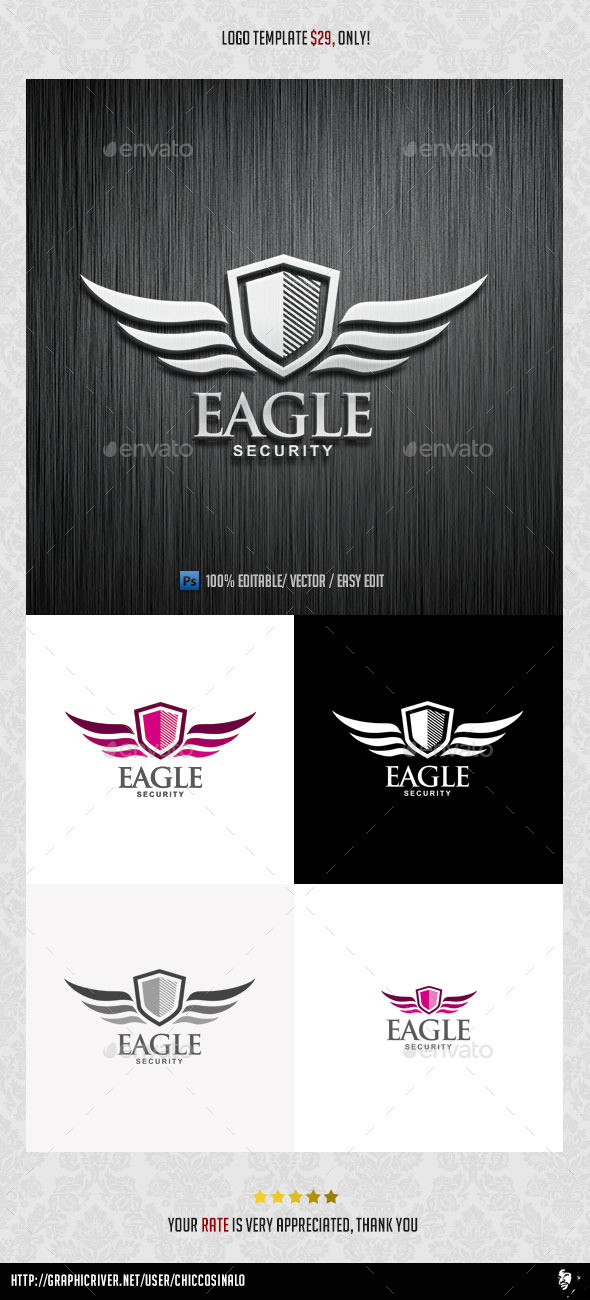 Eagle Security Logo Template - Abstract Logo Templates