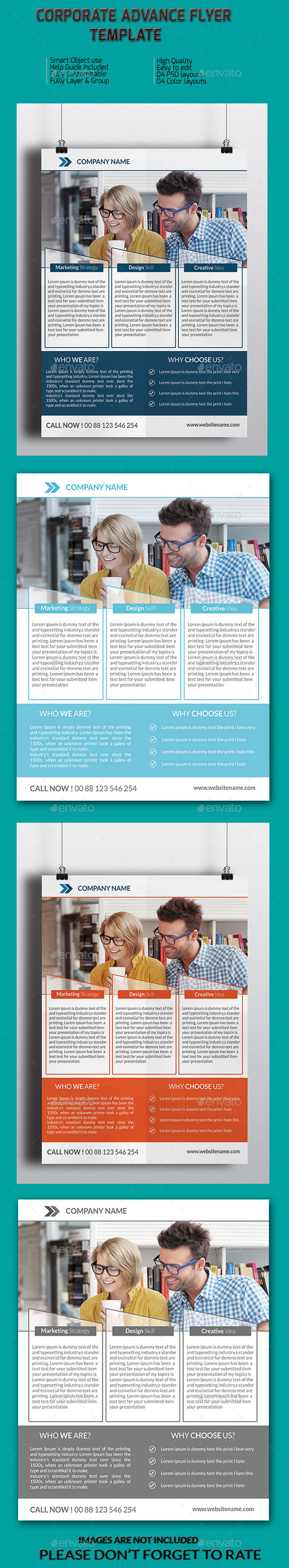 Corporate Advance Flyer Template - Corporate Flyers