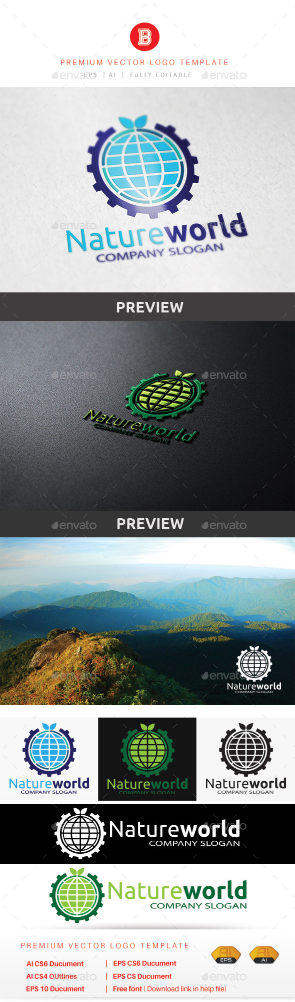 Nature World - Nature Logo Templates