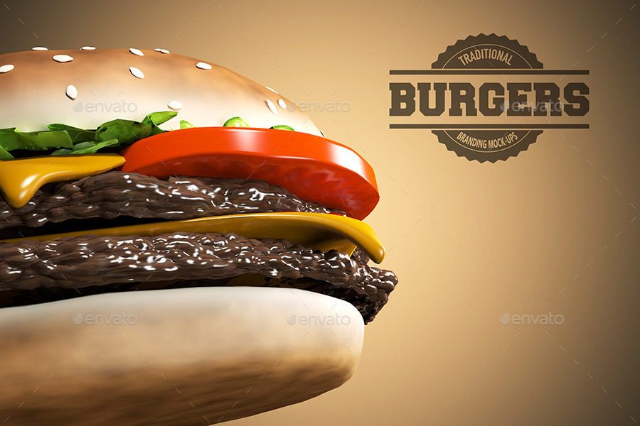 Download Burger Branding Mock Ups By Lesago Graphicriver