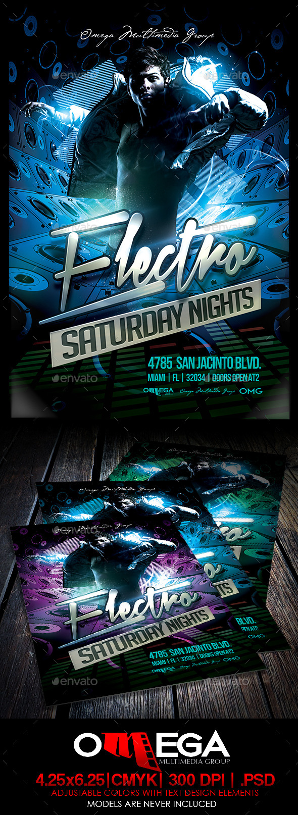 Electro Saturday Nights - Events Flyers