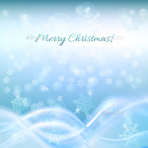 Blue Christmas Background - Christmas Seasons/Holidays