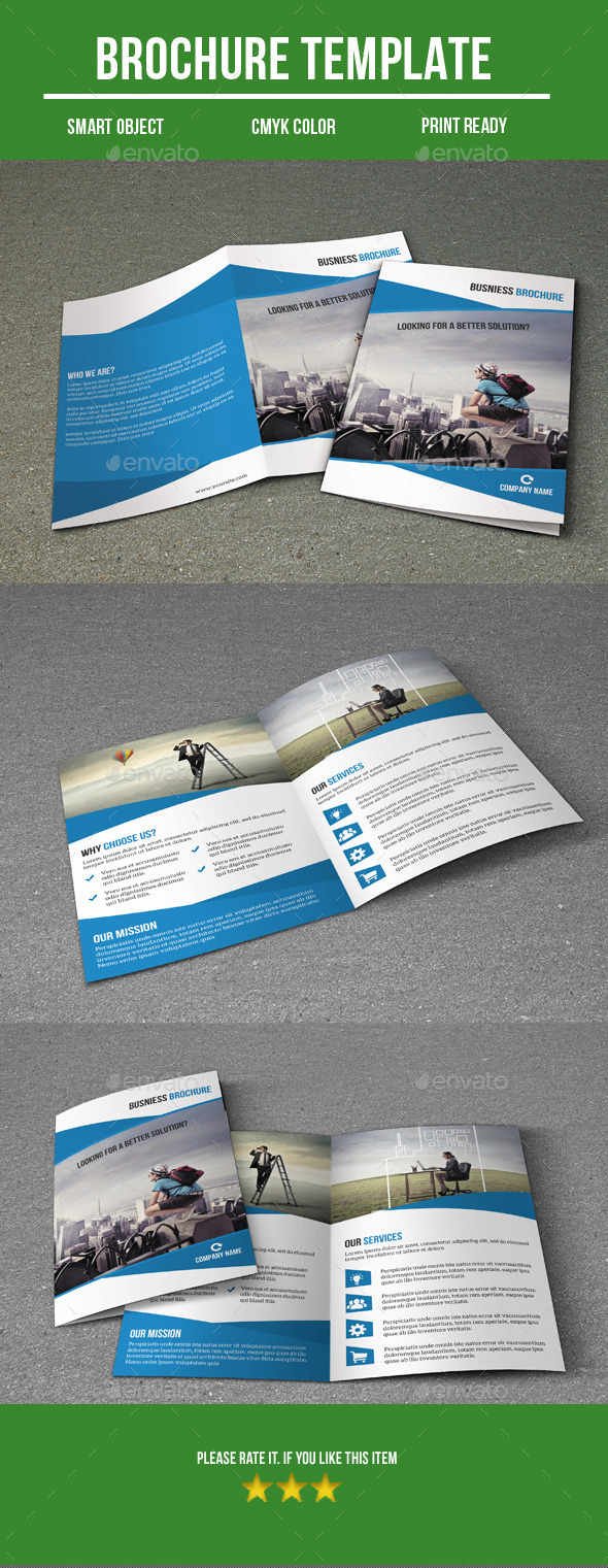 Business Bi- Fold Brochure - Corporate Brochures