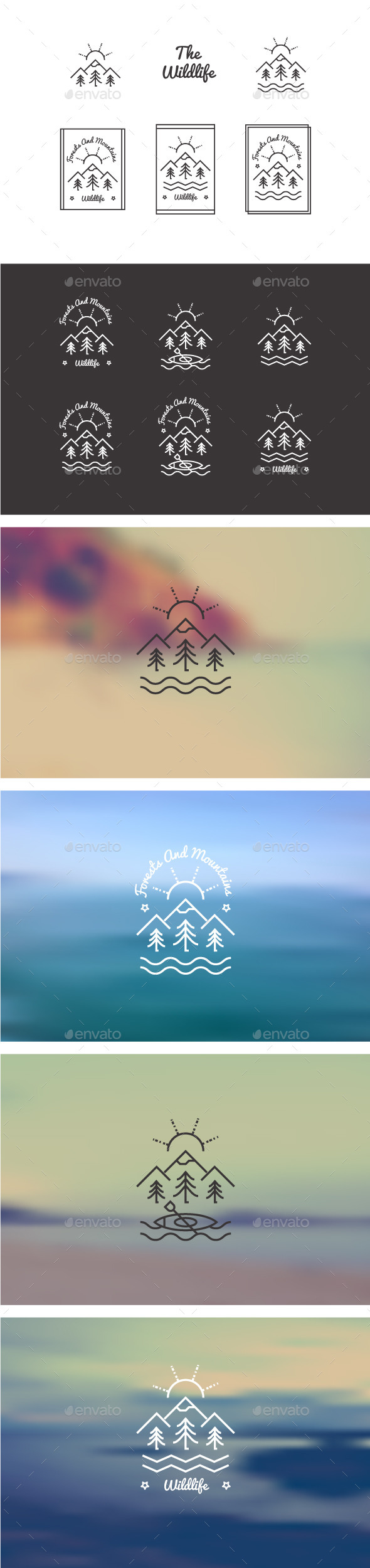Trendy Retro Vintage Insignias - Decorative Symbols Decorative