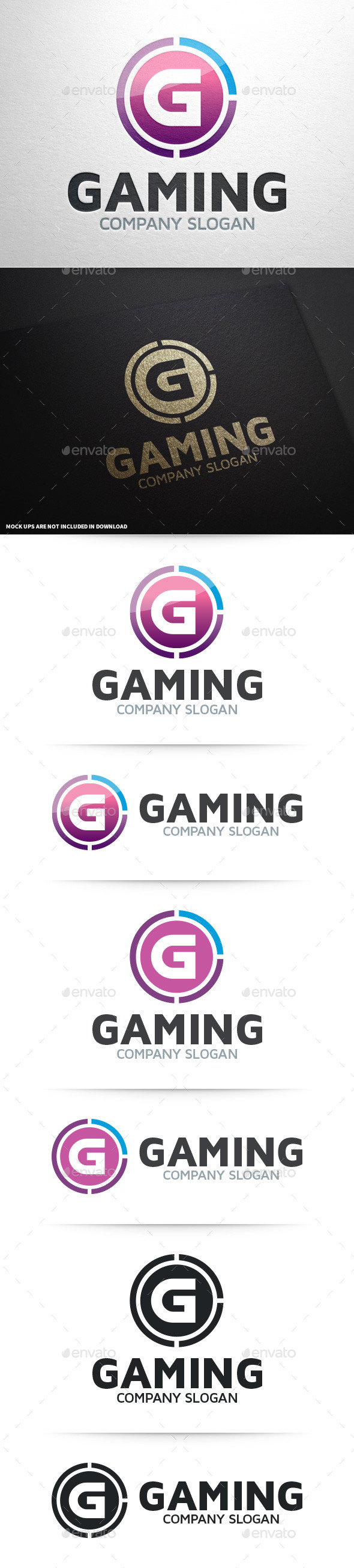 Gaming - Letter G Logo - Letters Logo Templates