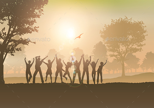 People Dancing in the Countryside - People Characters