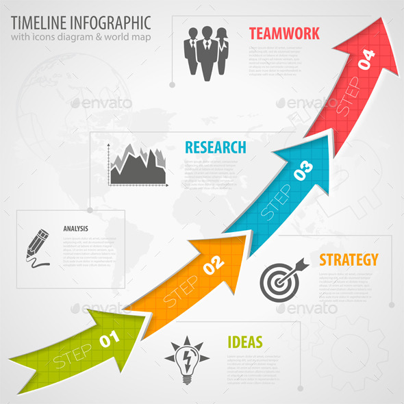 Timeline Infographic - Concepts Business
