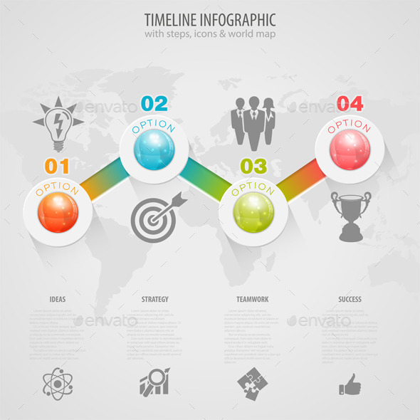 Timeline Infographic - Concepts Business
