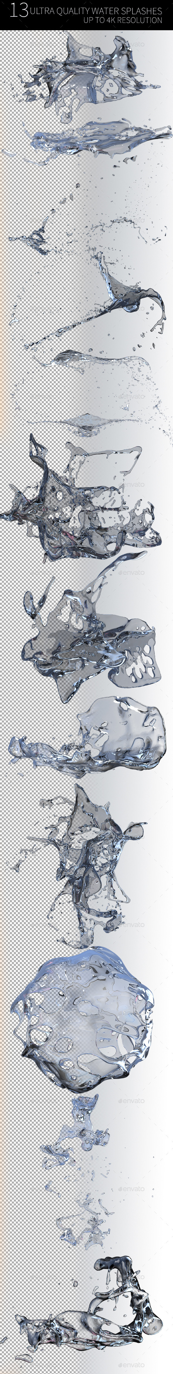 Ultra Quality Water Splash - Abstract 3D Renders