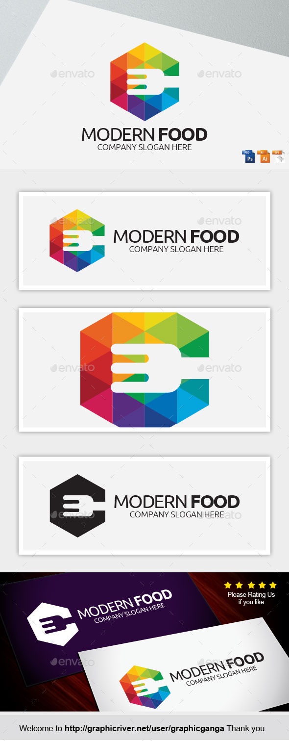 Mordern Food - Food Logo Templates