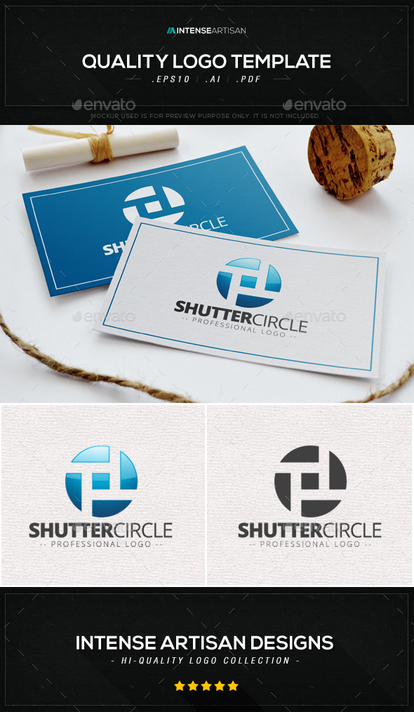 Shutter Circle Logo Template - Objects Logo Templates