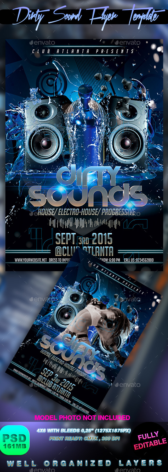 Dirty Sound Flyer Template - Events Flyers
