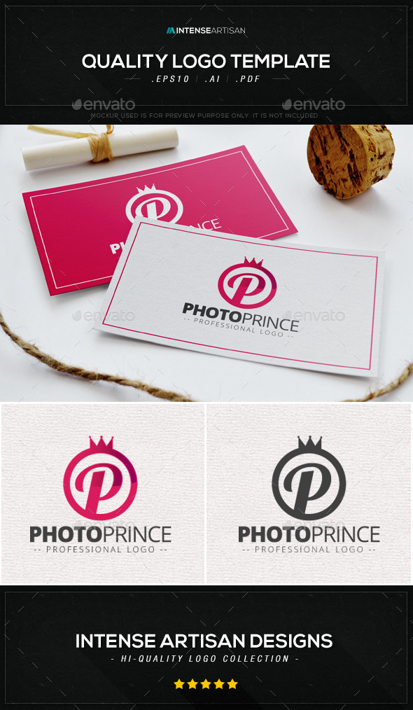 Photo Prince Logo Template - Letters Logo Templates