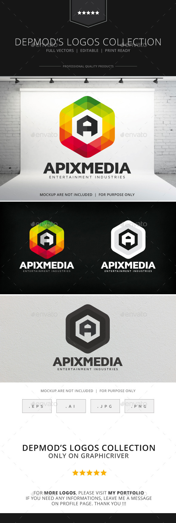 Apix Media Logo - Letters Logo Templates