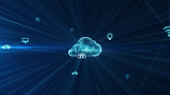 Cloud computing Concept.
