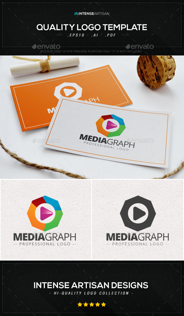 Media Graph Logo Template - Objects Logo Templates