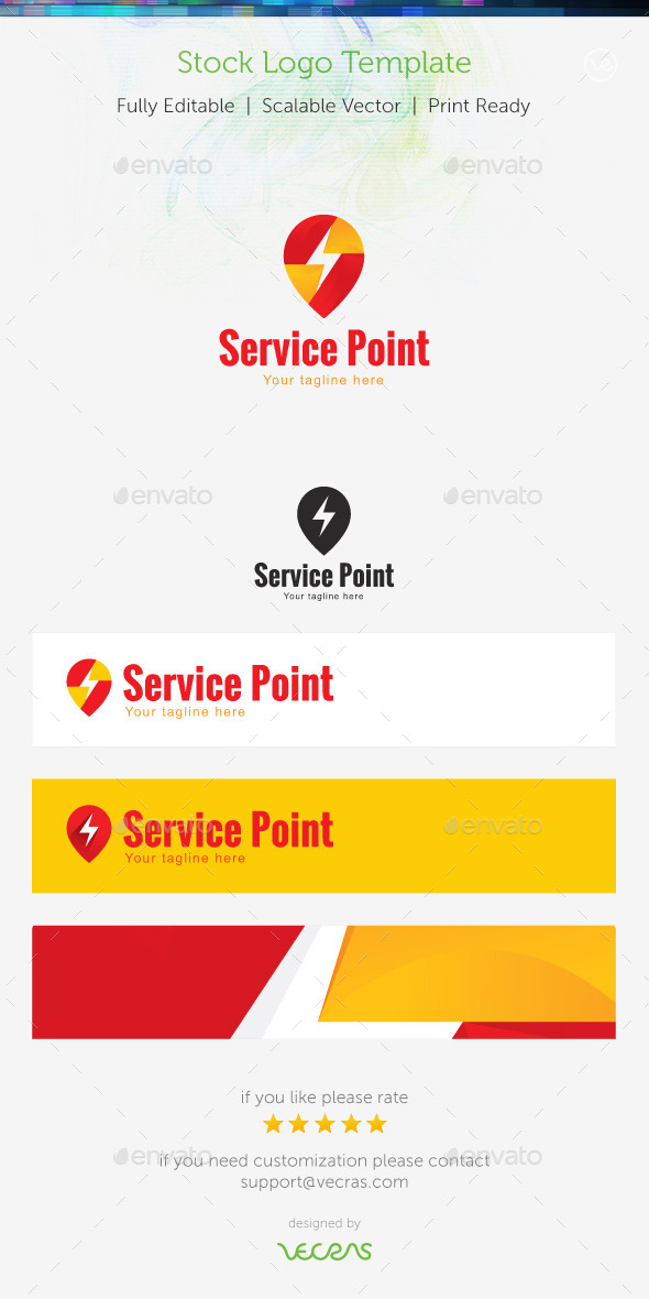 Service Point Stock Logo Template - Symbols Logo Templates