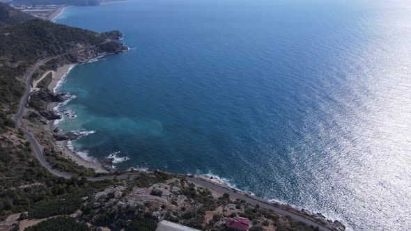 Turkey Mountain Coastline  Shore Mediterranean Sea alt