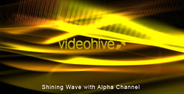 Shining Wave With Alpha Channel