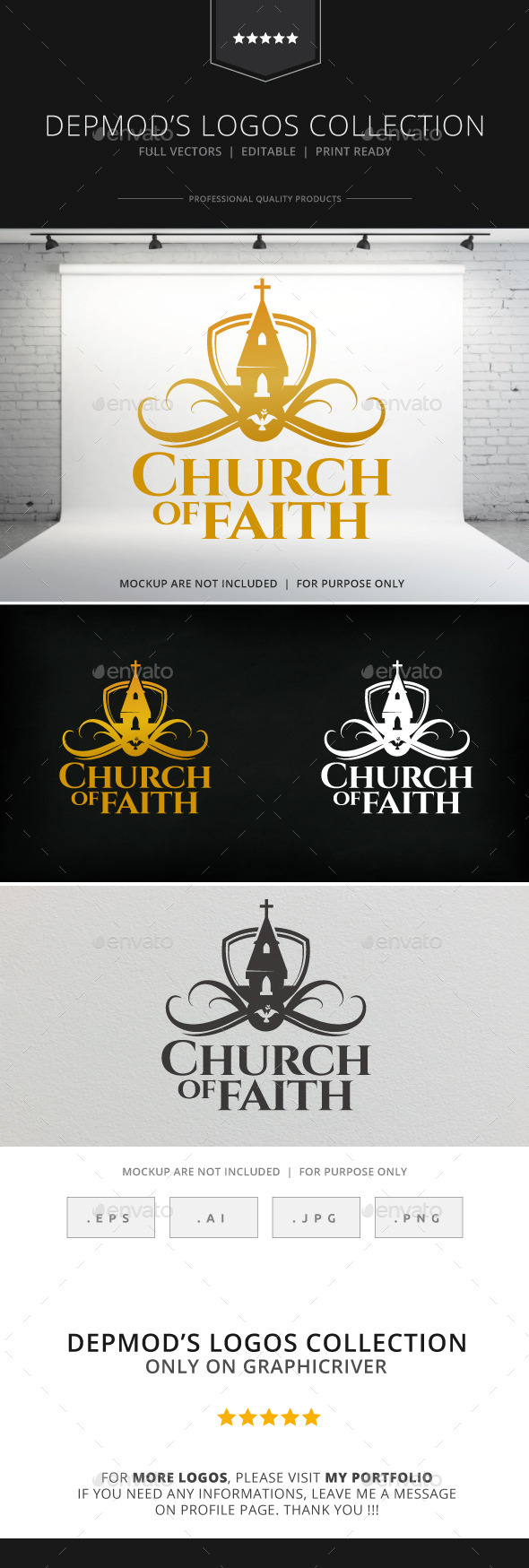 Church of Faith Logo - Crests Logo Templates