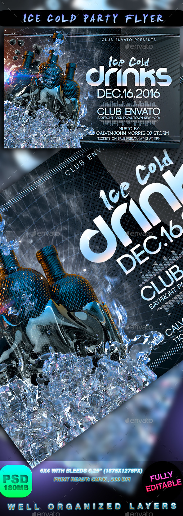 Ice Cold Party Flyer - Events Flyers