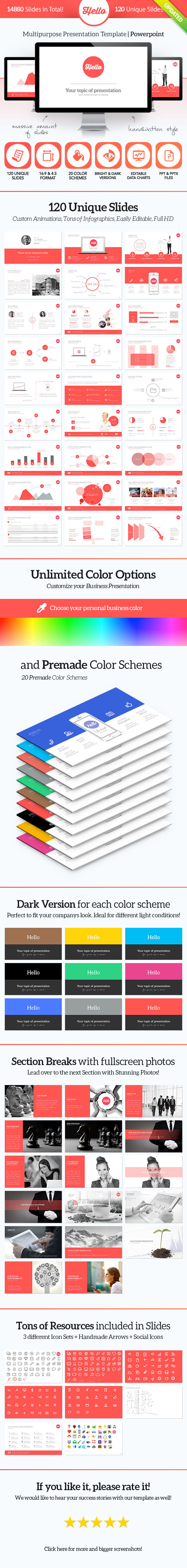 Hello PowerPoint - Multipurpose Presentation - PowerPoint Templates Presentation Templates