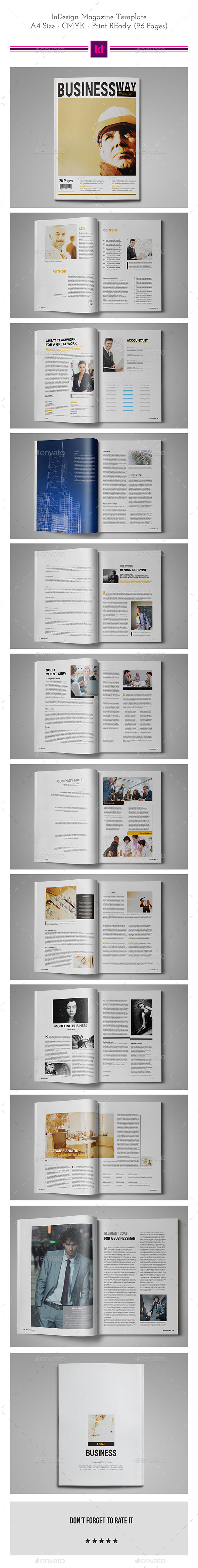Business Magazine Template - Magazines Print Templates