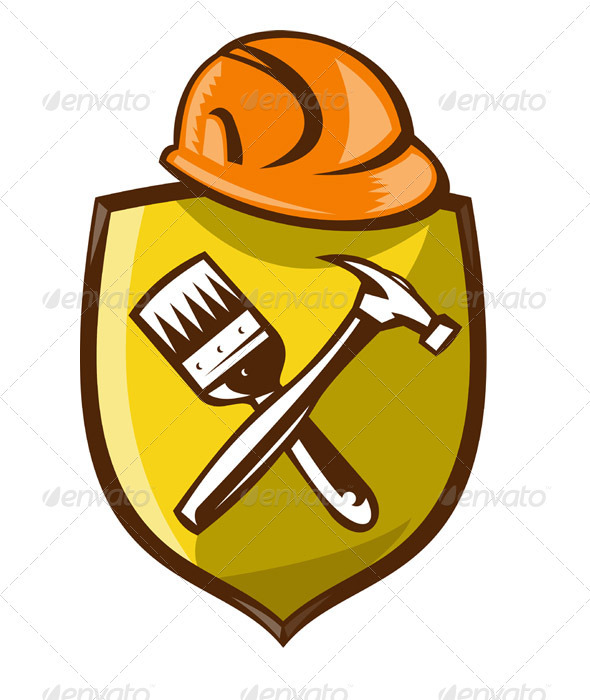 hard hat and a hammer