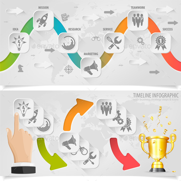 Timeline Infographic - Concepts Business