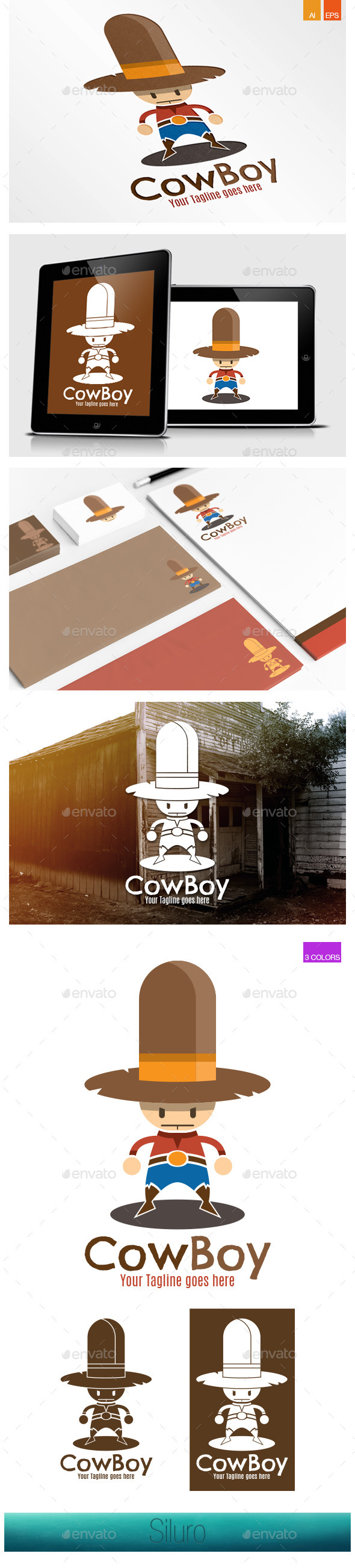 CowBoy Logo - Humans Logo Templates