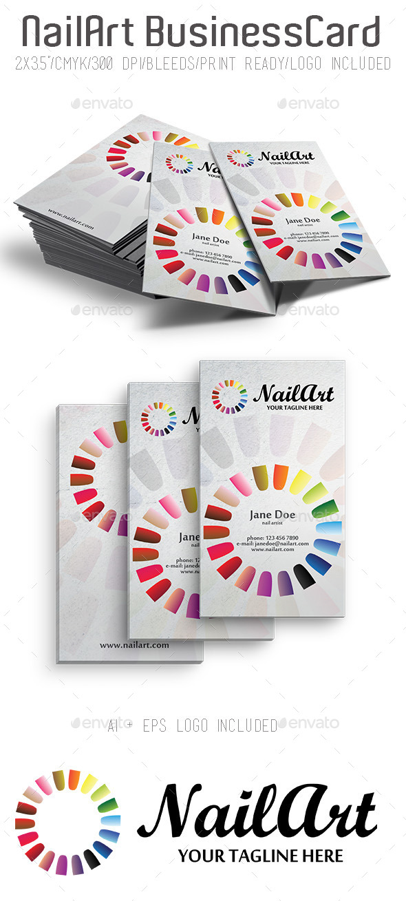 NailArt Business Card - Creative Business Cards