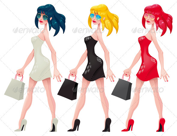 Shopping Girls. - Commercial / Shopping Conceptual