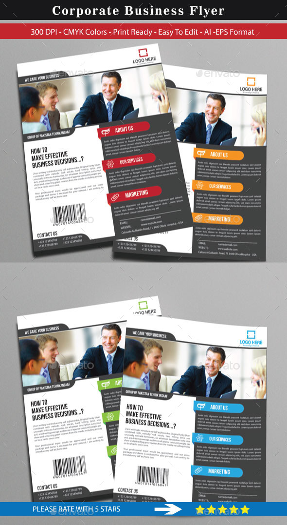 Corporate Flyer For Business - Corporate Flyers