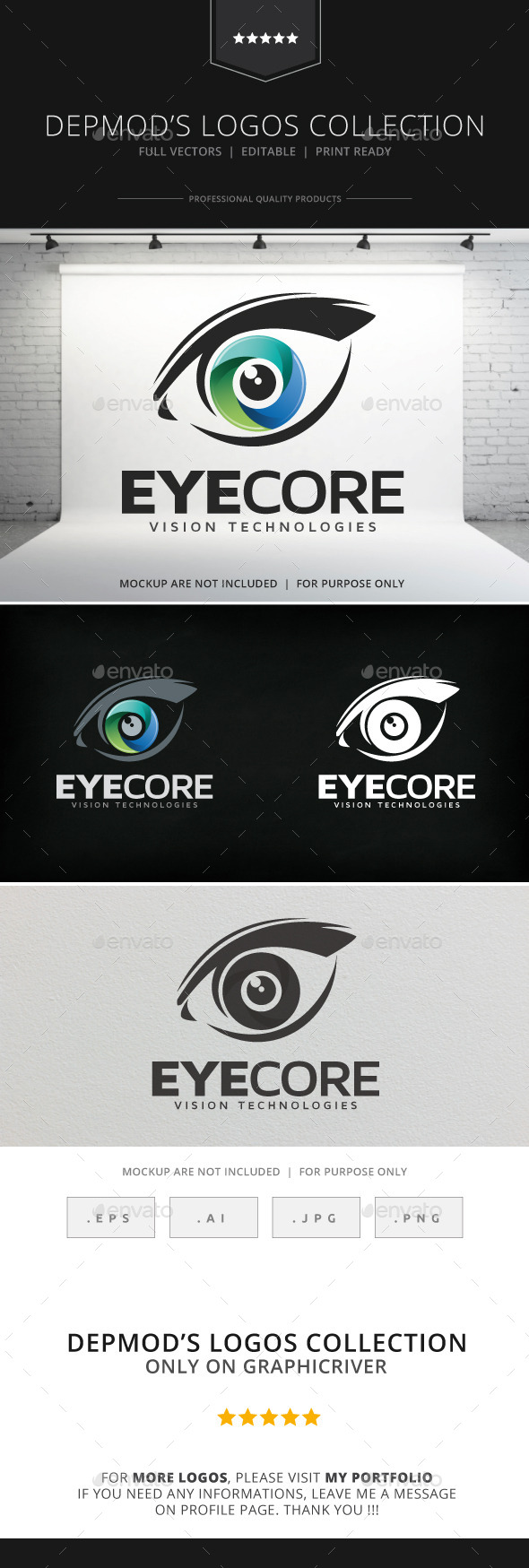 Eye Core Logo - Objects Logo Templates